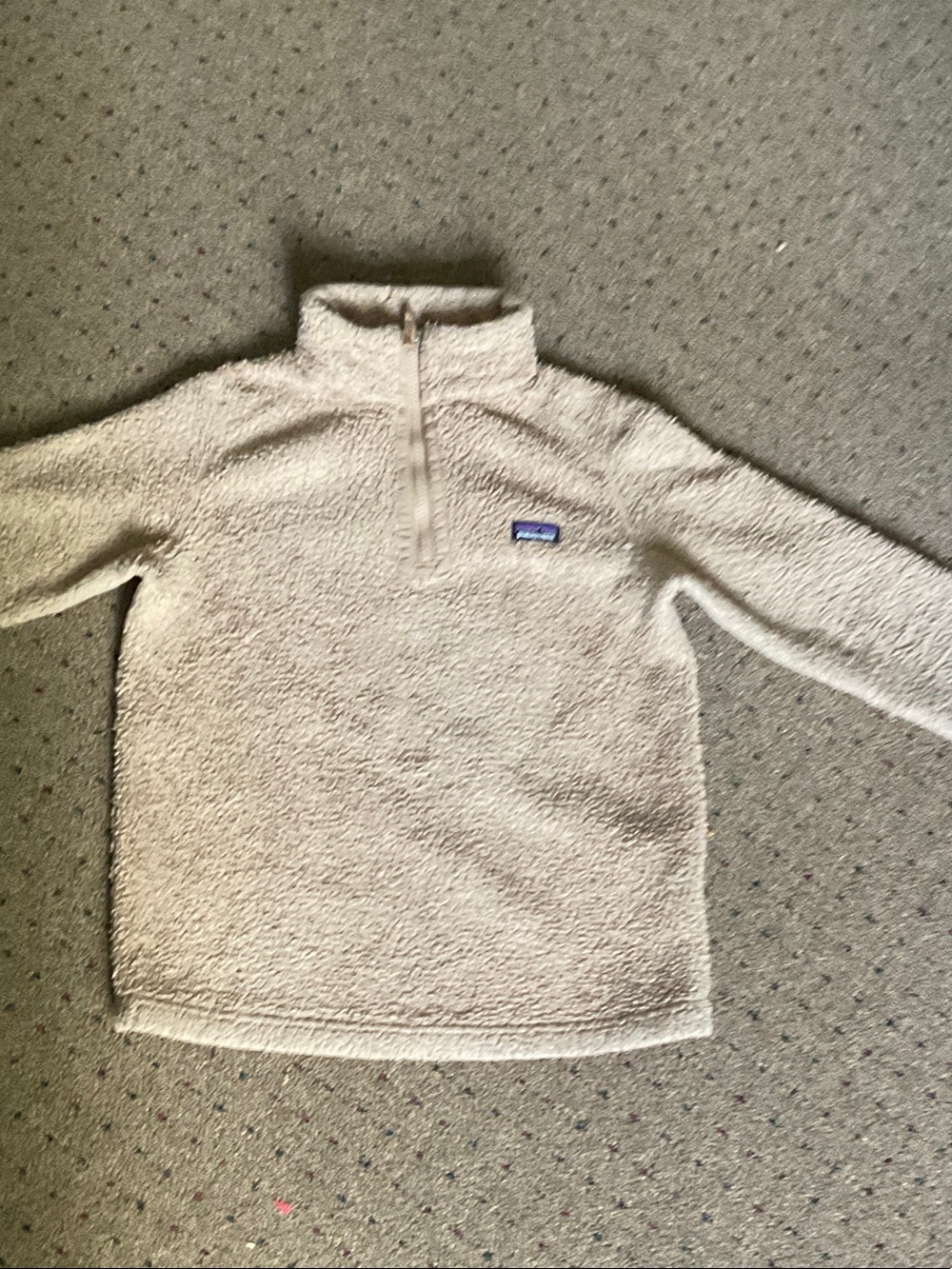 Patagonia Los Gatos Kids Large (12) 1/4 Zip Beige